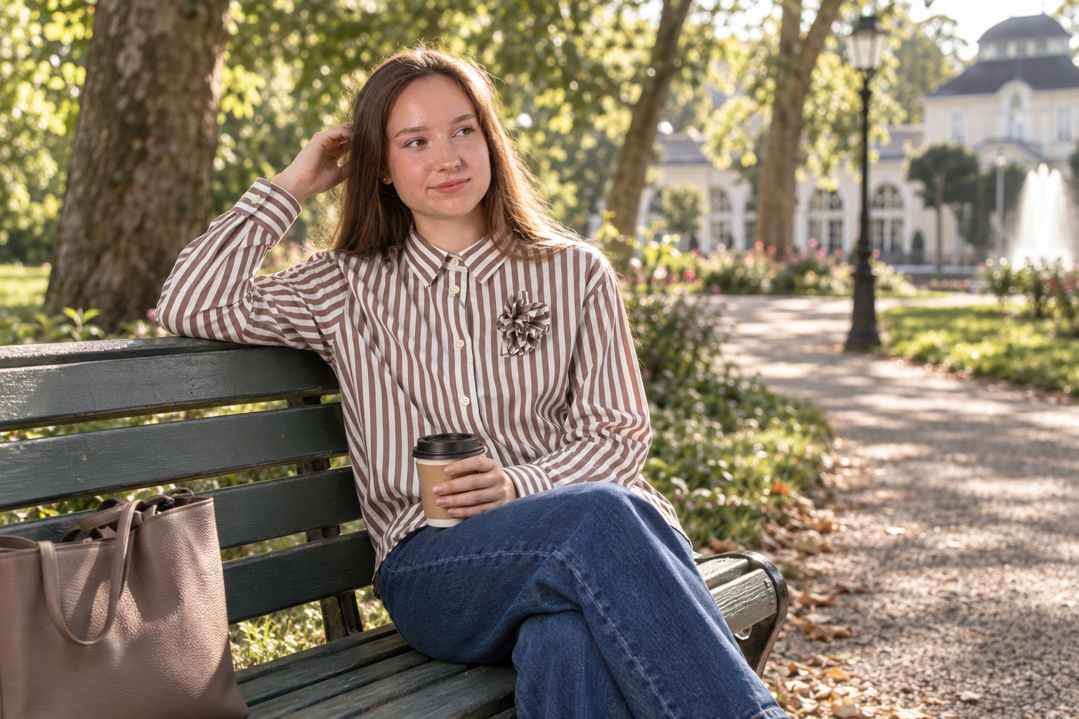 Bad Nauheim Streetstyle - Gestreifte Bluse LARA