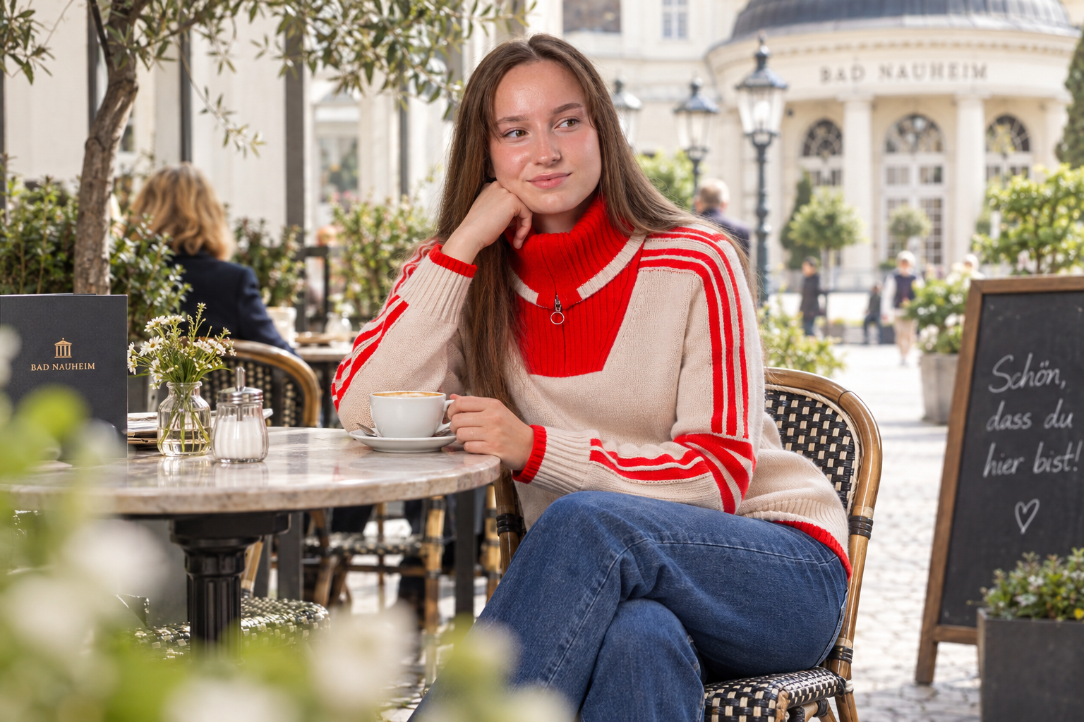 Bad Nauheim Streetstyle - Rollkragenpullover mit Reisverschluss