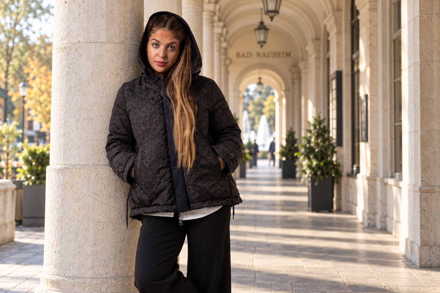 Bad Nauheim Streetstyle - Wendejacke mit Leoprint ASTI