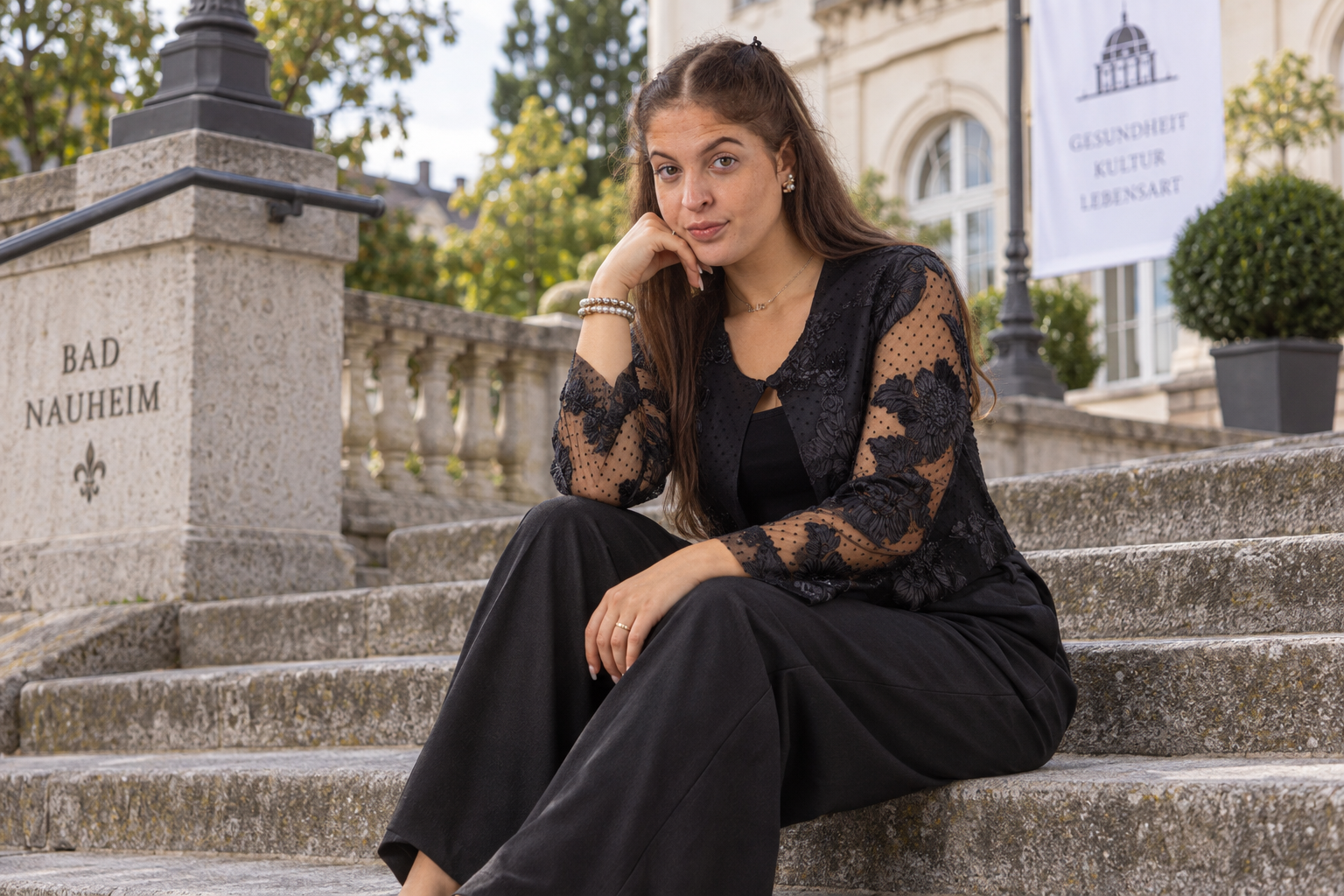 Bad Nauheim Streetstyle - Bolerojacke aus Spitze
