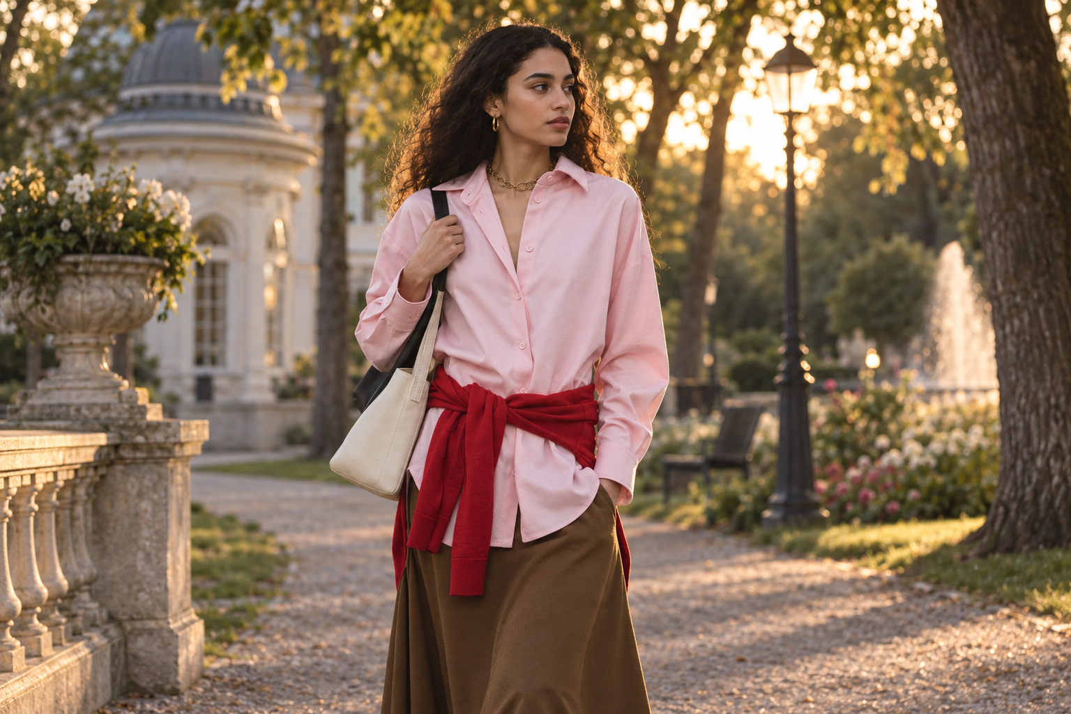 Bad Nauheim Streetstyle - Oversized Flanell Hemdbluse