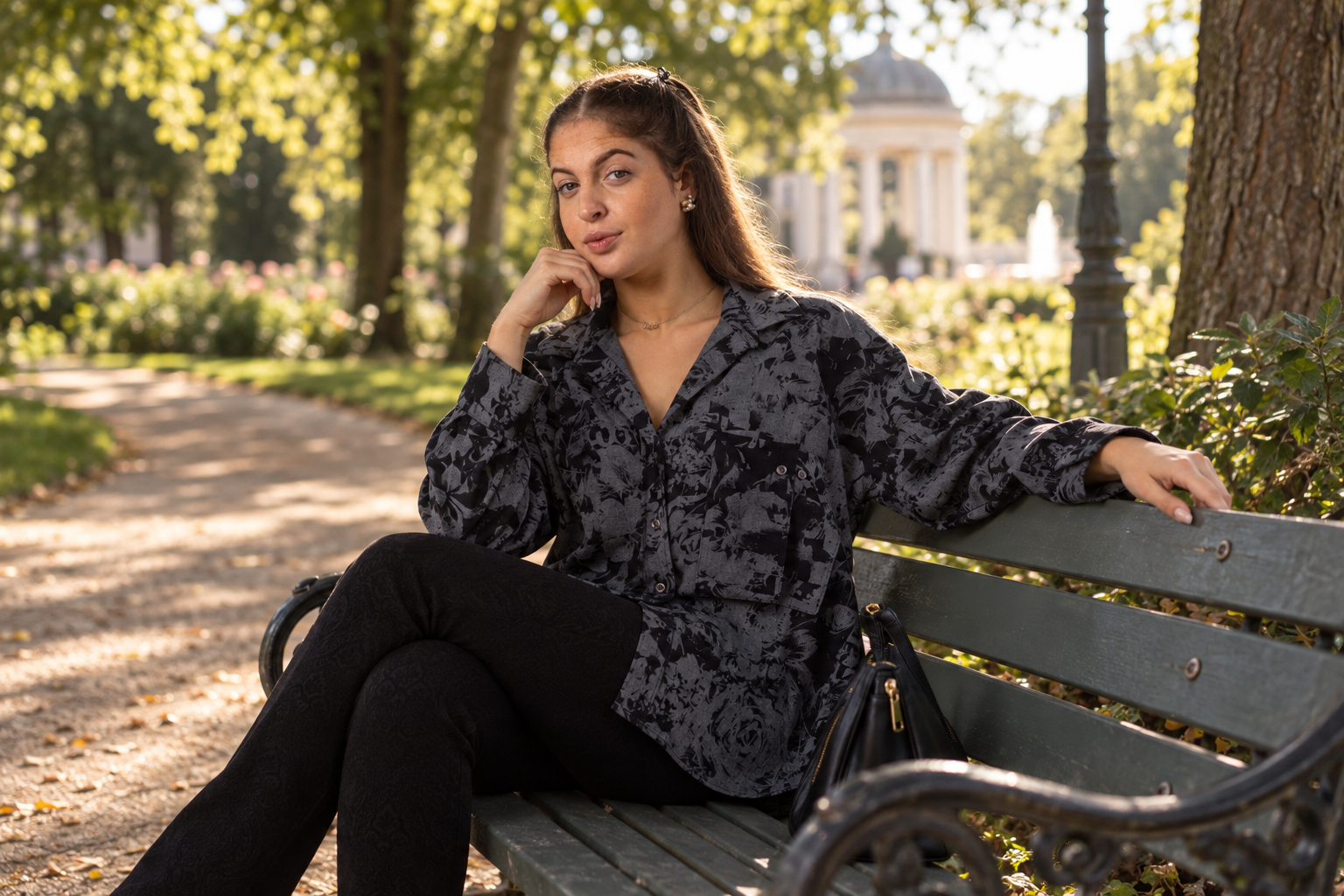 Bad Nauheim Streetstyle - Bluse Fantasyprint