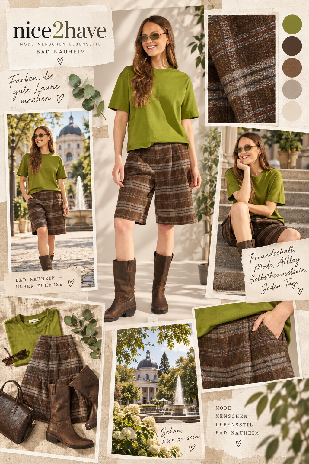 Moodboard - Inspiration für Karoshorts NUEZMA