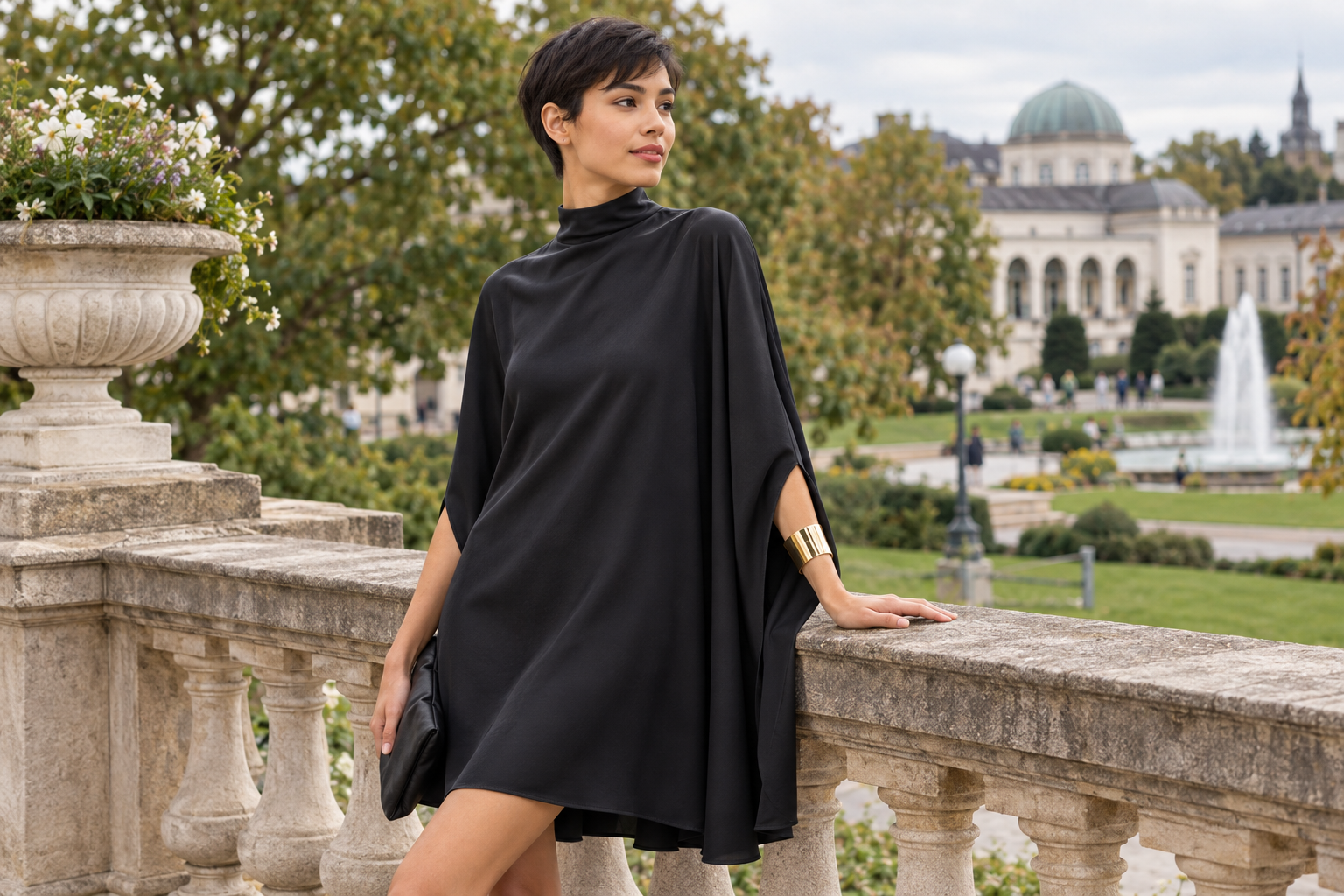 Bad Nauheim Streetstyle - Cocktailkleid Satin