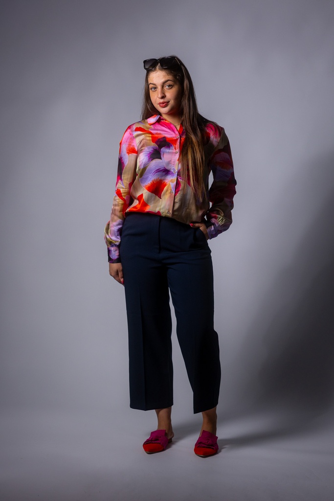 [P3495_702956_BL-34] Culotte mit Bügelfalte (34)