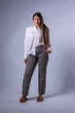 Marlenehose kariert in Jacquart