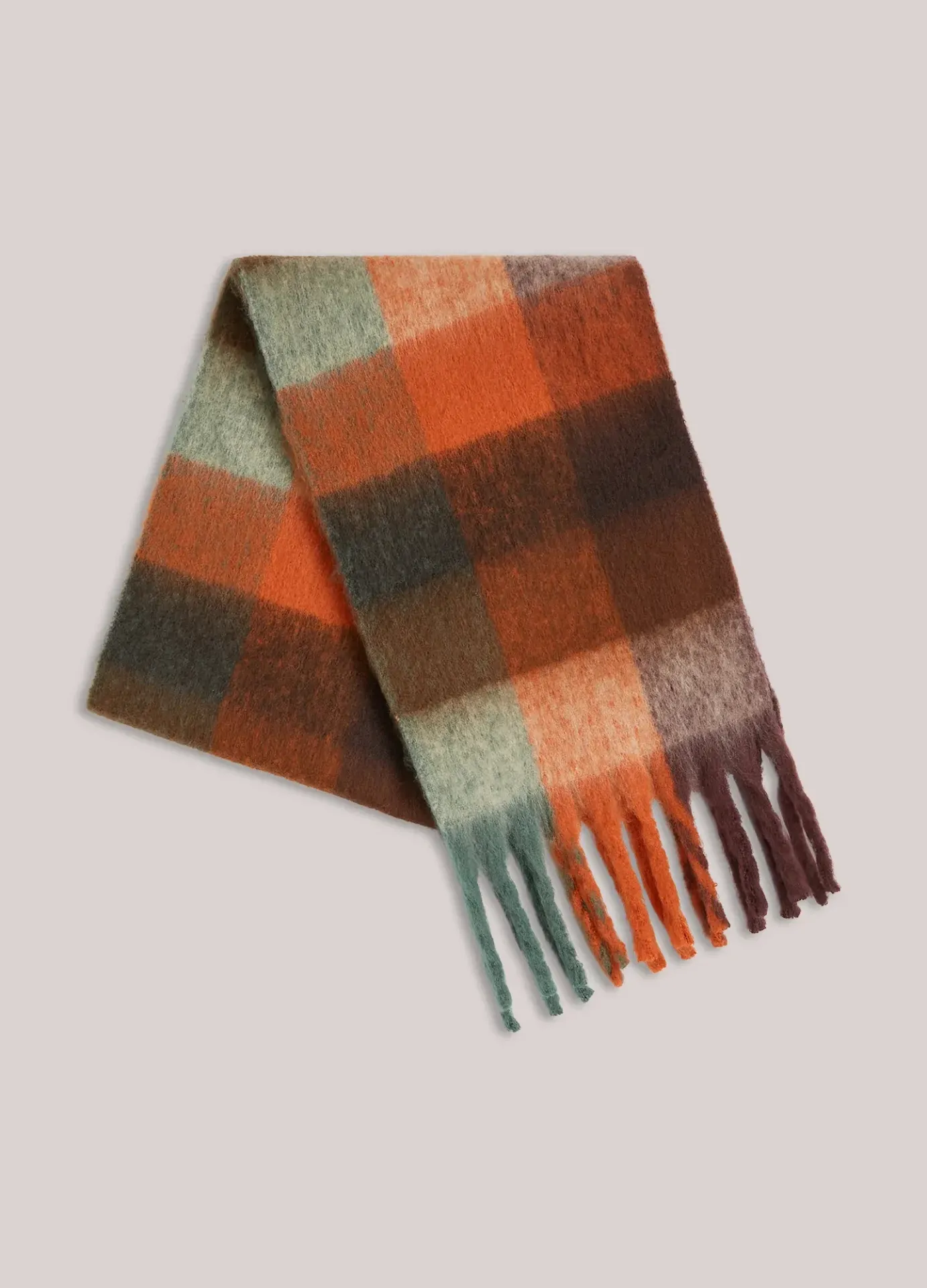 [P3526_8644_KA-One-Size] Brushed Schal Karomuster