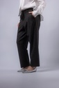 Flanell-Hose mit Bügelfalten und Paspeltaschen
