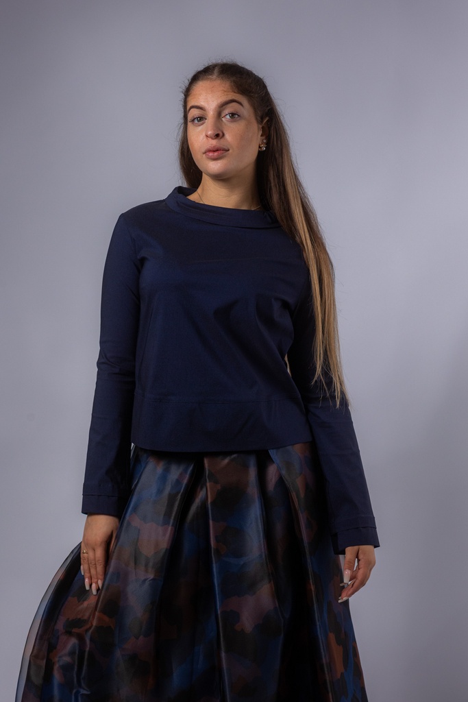 [P3540_Juramo_BL-36] Bluse mit Schalkragen JURAMO (36)