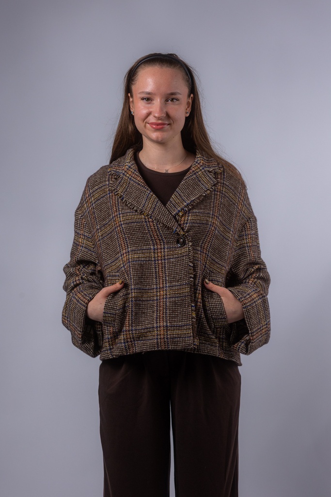 [P3562_D35013_KA-34] Blazer mit Glencheck Webmuster (34)