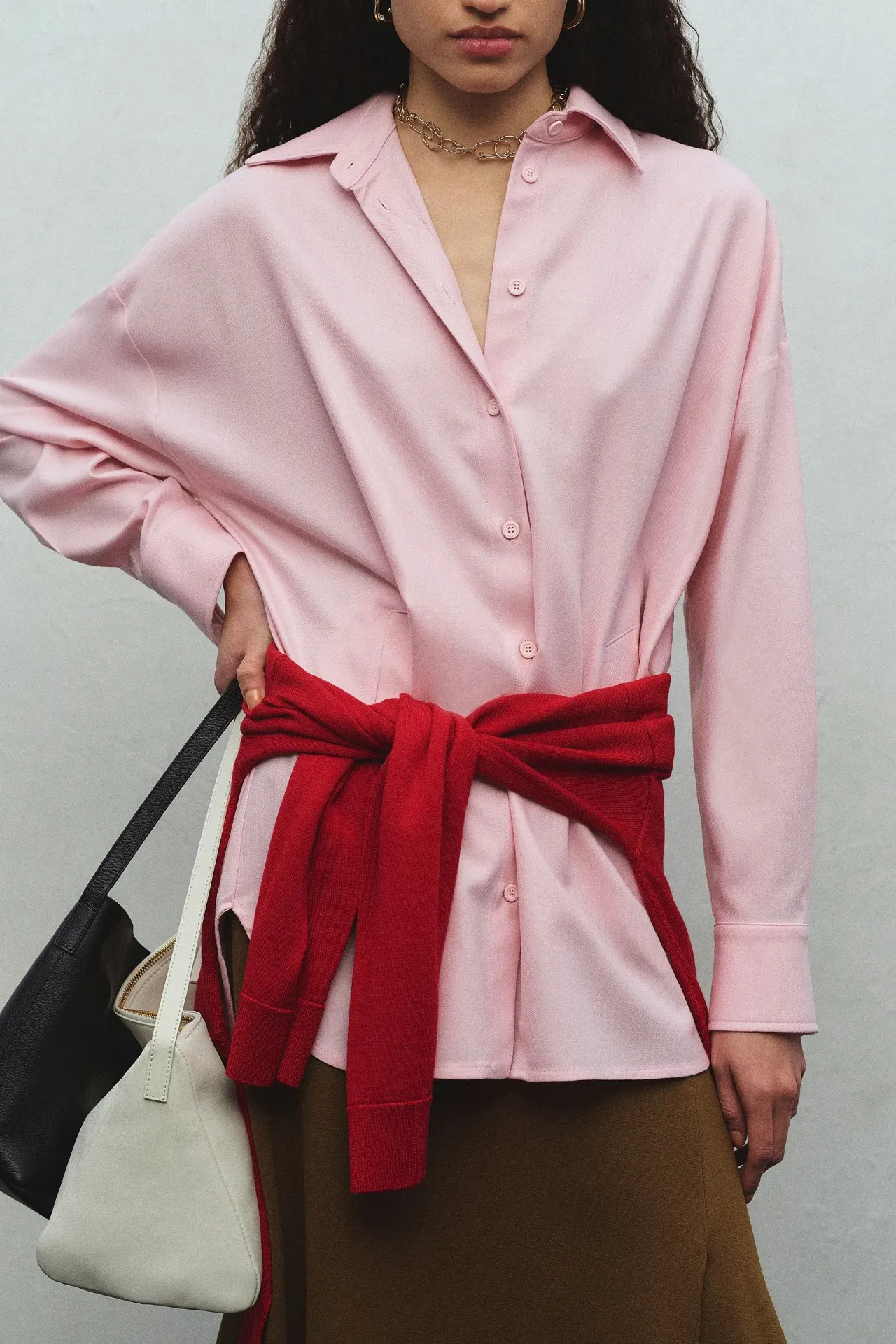 Oversized Flanell Hemdbluse