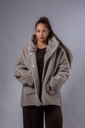 Kunstfell Wende-Capejacke