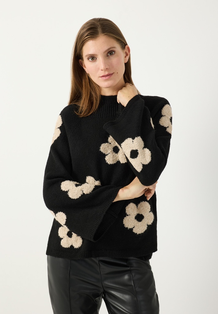 [P3579_61101054_PR-36] Pullover mit Blumenprint (36)