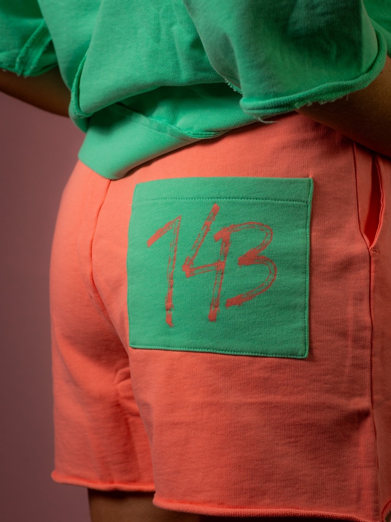 Short, orange (Türkis, S)