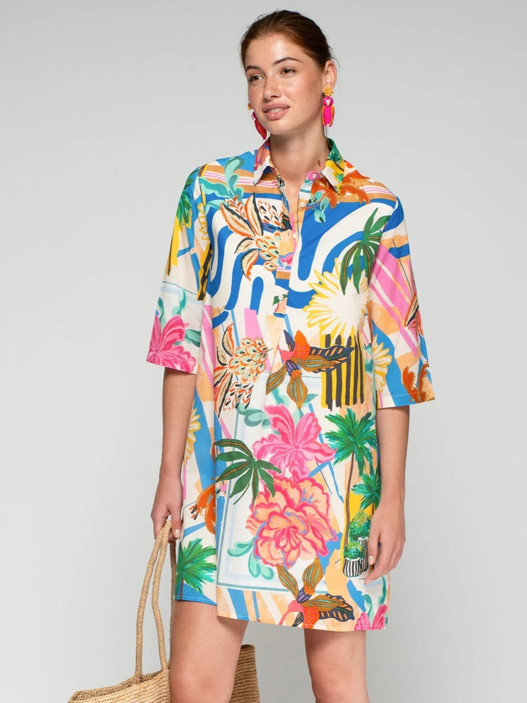 [33302_PR-34] Tunika Palmen-Print (34)