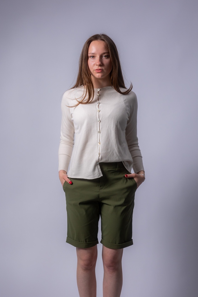 Chino Shorts aus Viskosemix
